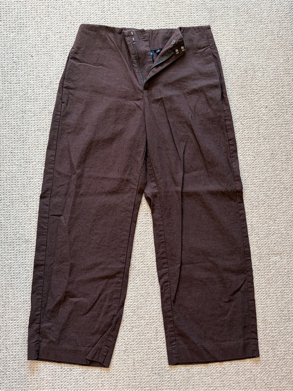 GAP Chocolate Brown Straight Leg Trousers Size 4